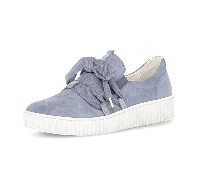 Gabor Damen  Sneaker Low Blau - Rauleder