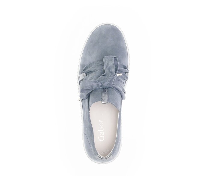Gabor Damen  Sneaker Low Blau - Rauleder