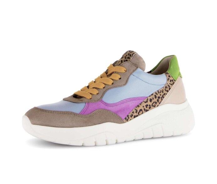 Gabor Damen  Sneaker Low Multicolour - Materialmix Leder