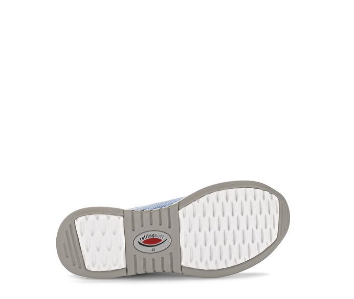 Gabor Damen  Sneaker Low Blau - Materialmix Lederimitat