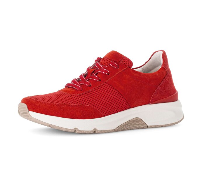 Gabor Damen  Sneaker Low Rot - Lederimitat