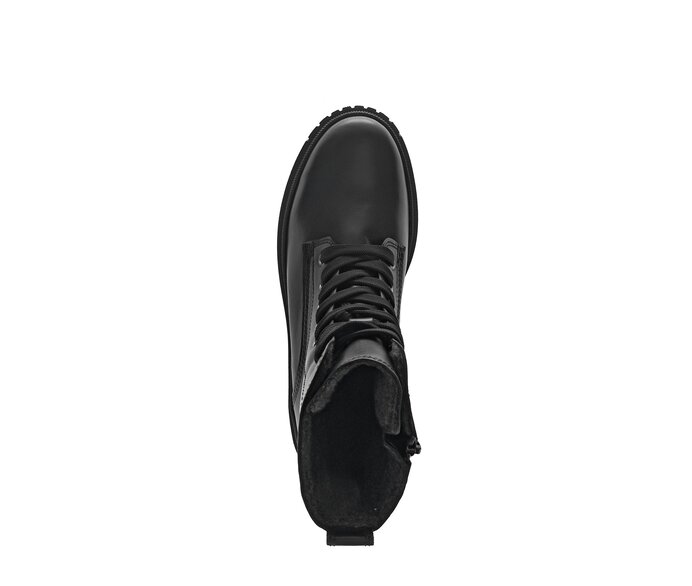 Gabor Damen  Schnürstiefelette Schwarz - Glattleder
