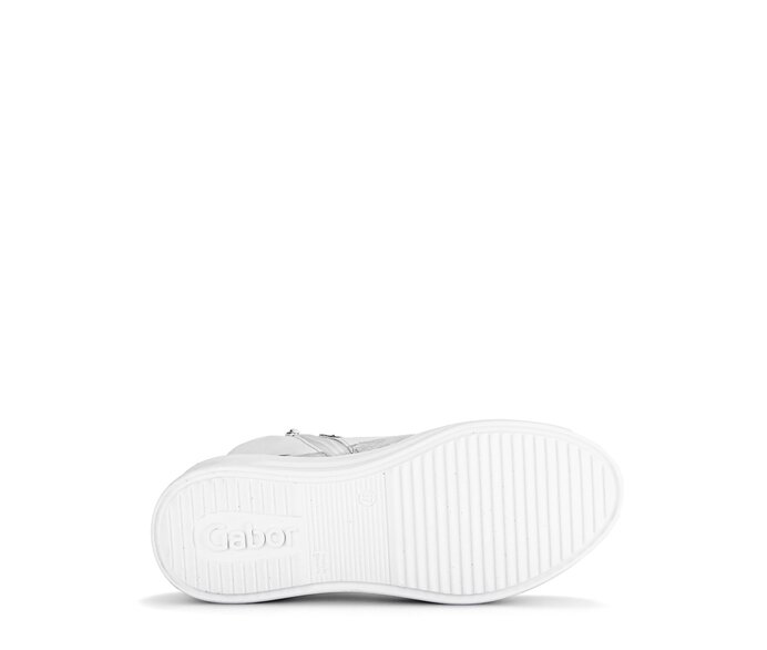 Gabor Damen  Sneaker High Silber - Materialmix Leder