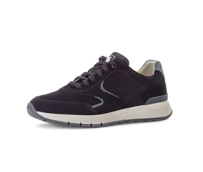 Pius Gabor Herren Sneaker Low Blau - Rauleder