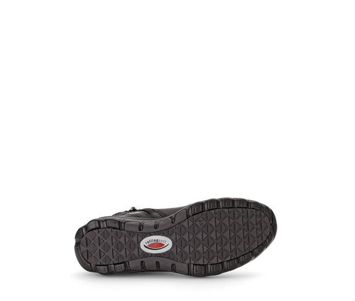Gabor Damen  Sportliche Stiefelette Schwarz - Glattleder
