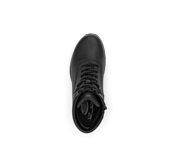 Gabor Damen  Sportliche Stiefelette Schwarz - Glattleder