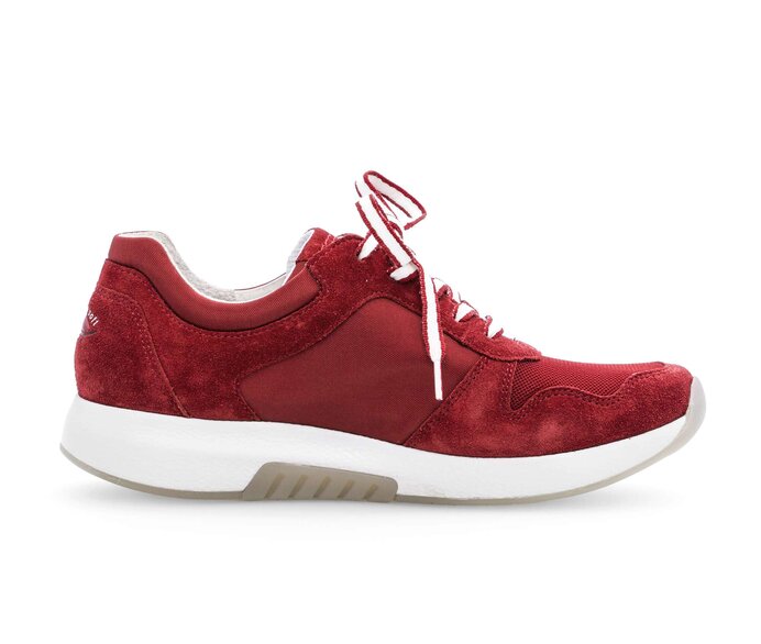 Gabor Damen  Sneaker Low Rot - Materialmix Leder/Lederimitat