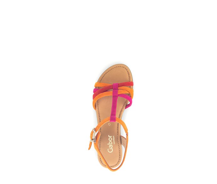 Gabor Damen  Riemchensandale Multicolour - Rauleder