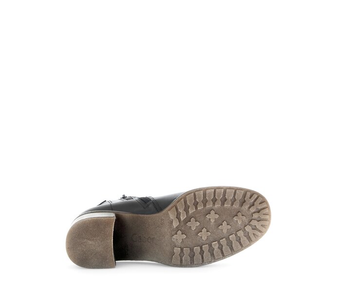 Gabor Damen  Plateau Stiefelette Grün - Glattleder