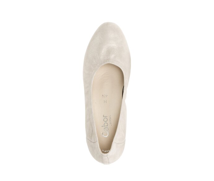 Gabor Damen  Eleganter Pumps Beige - Effektleder