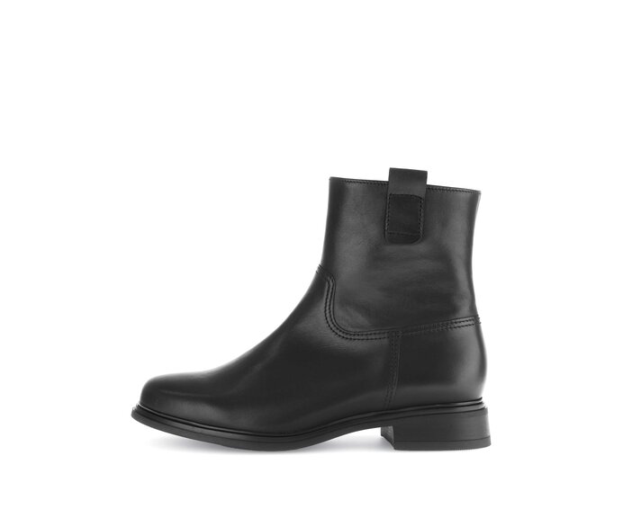 Gabor Damen Elegante Stiefelette Schwarz - Glattleder