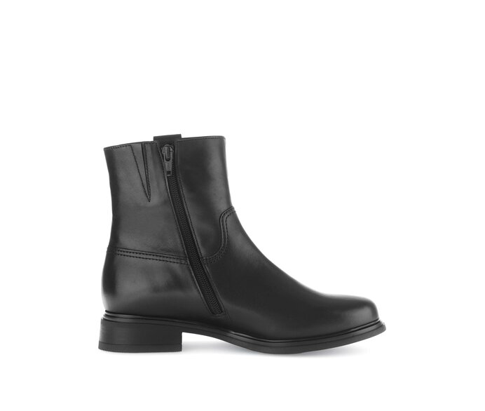 Gabor Damen  Elegante Stiefelette Schwarz - Glattleder