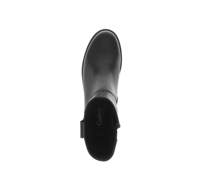 Gabor Damen  Elegante Stiefelette Schwarz - Glattleder