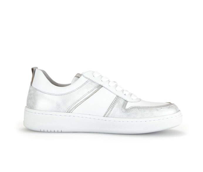 Gabor Damen  Sneaker Low Weiß - Materialmix Leder/Lederimitat