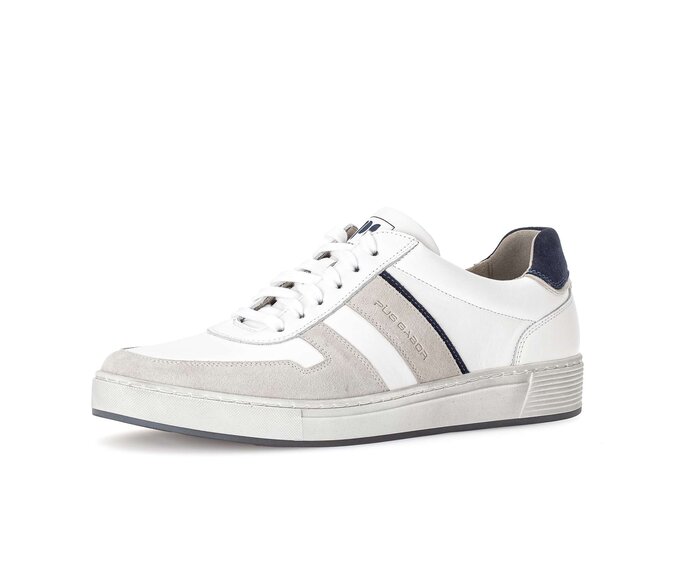 Pius Gabor Herren Sneaker Low Weiß - Glattleder