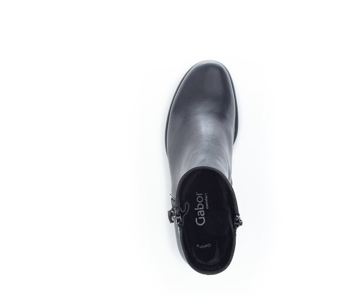Gabor Damen  Sportliche Stiefelette Schwarz - Glattleder