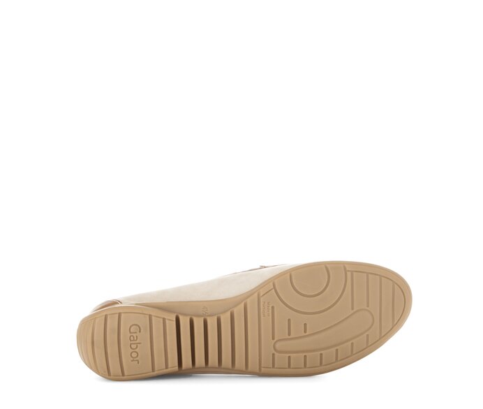 Gabor Damen  Mokassin Beige - Materialmix Leder