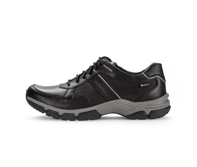 Pius Gabor Herren Sneaker Low Schwarz - Materialmix Leder/Textil