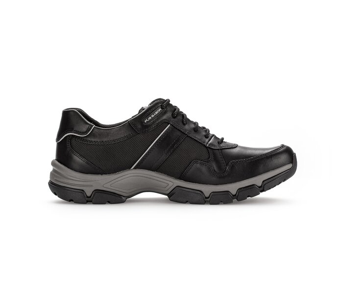 Pius Gabor Herren Sneaker Low Schwarz - Materialmix Leder/Textil