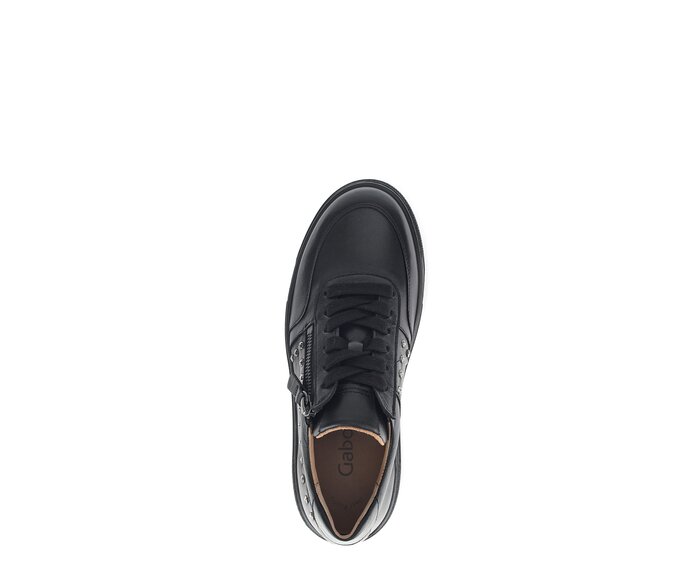 Gabor Damen  Sneaker Low Schwarz - Glattleder