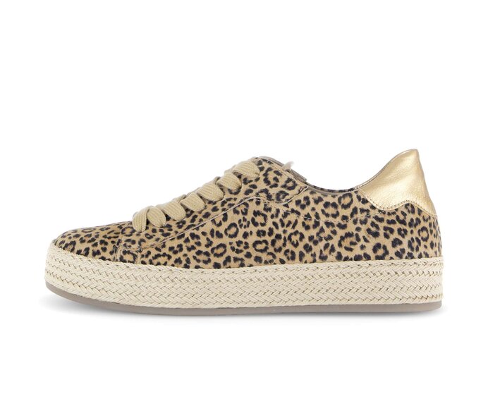 Gabor Damen Sneaker Low Beige - Materialmix Leder
