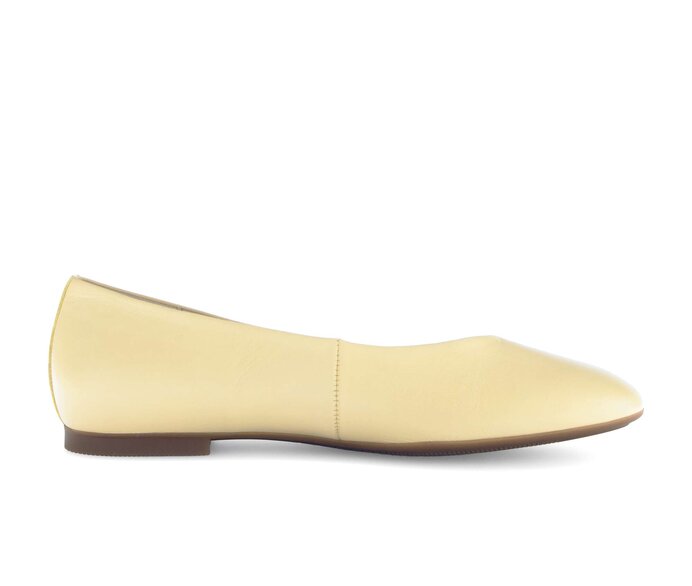 Gabor Damen  Eleganter Ballerina Gelb - Glattleder