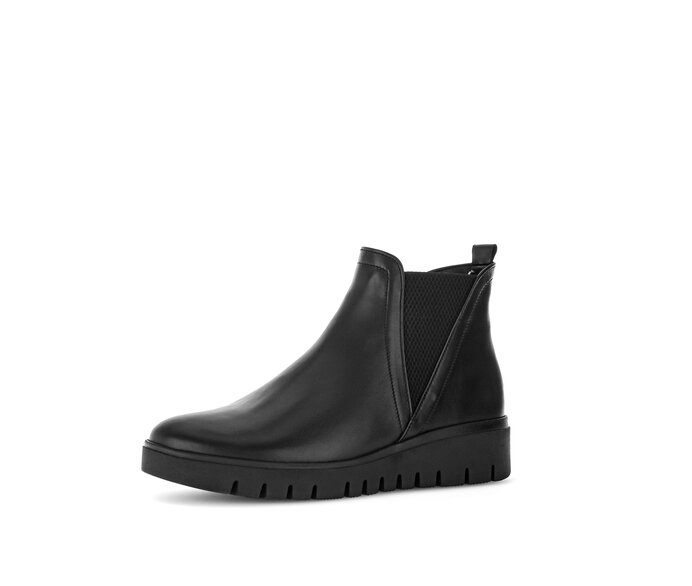 Gabor Damen  Chelsea Boot Schwarz - Glattleder