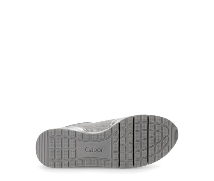 Gabor Damen  Sneaker Low Grau - Materialmix Leder/Lederimitat