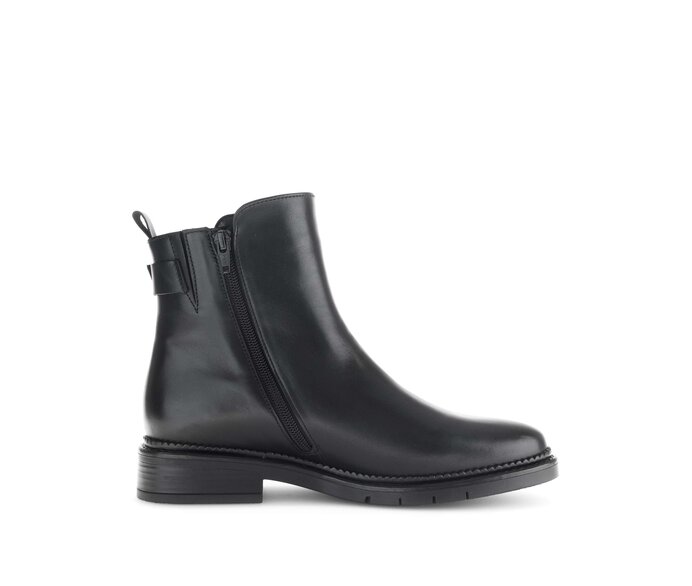 Gabor Damen  Elegante Stiefelette Schwarz - Glattleder