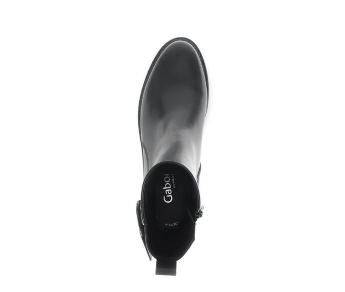 Gabor Damen  Elegante Stiefelette Schwarz - Glattleder
