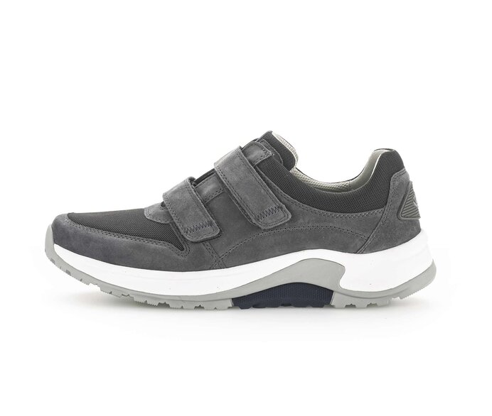 Gabor Herren Rollingsoft Sneaker Low Grau - Materialmix Leder/Textil