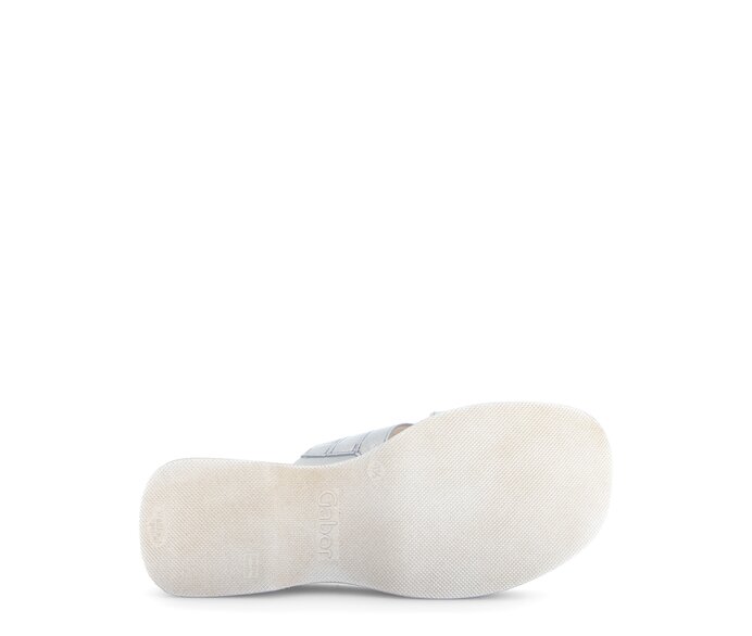Gabor Damen  Plateau Sandale Silber - Effektleder