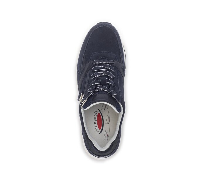 Gabor Damen  Sneaker Low Blau - Rauleder