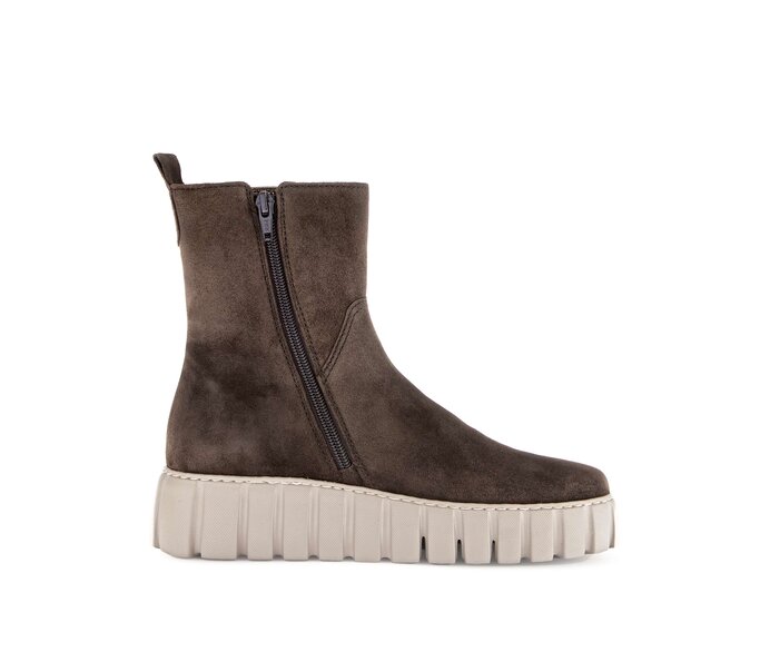 Gabor Damen  Plateau Stiefelette Braun - Rauleder