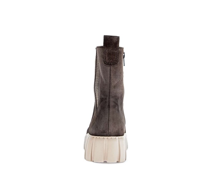 Gabor Damen  Plateau Stiefelette Braun - Rauleder