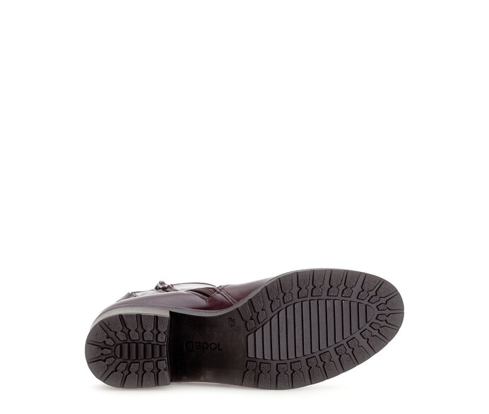 Gabor Damen  Elegante Stiefelette Rot - Glattleder