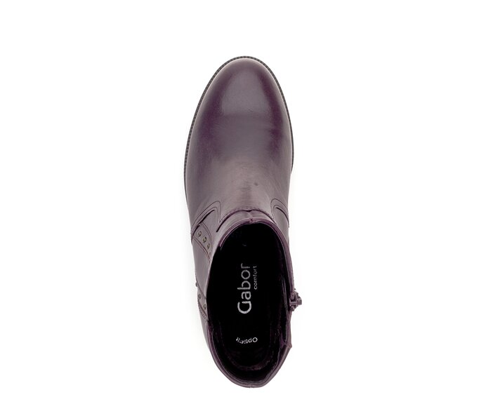 Gabor Damen  Elegante Stiefelette Rot - Glattleder