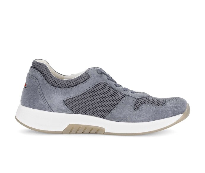 Gabor Damen  Sneaker Low Blau - Materialmix Leder/Lederimitat