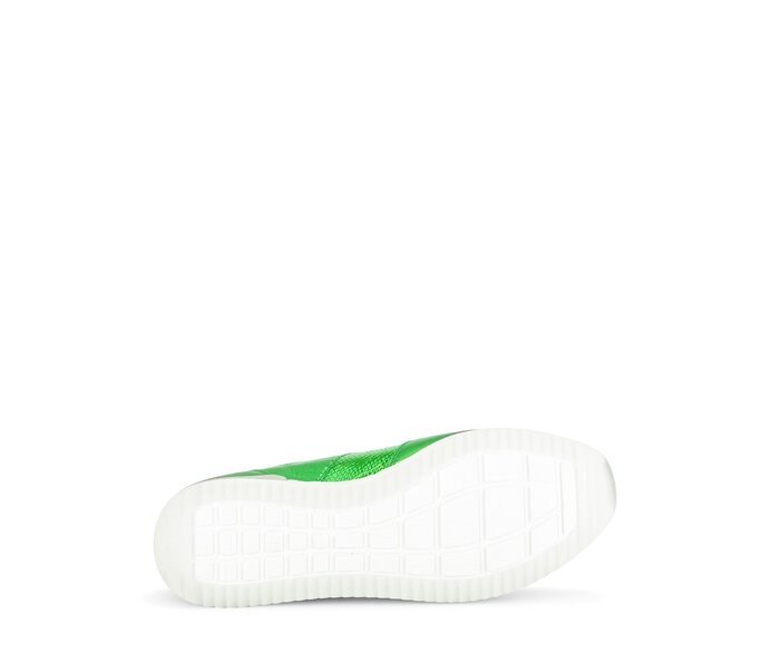 Gabor Damen  Sneaker Low Grün - Materialmix Leder
