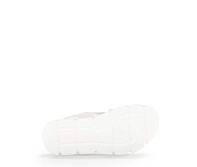 Gabor Damen  Plateau Sandale Creme - Glattleder