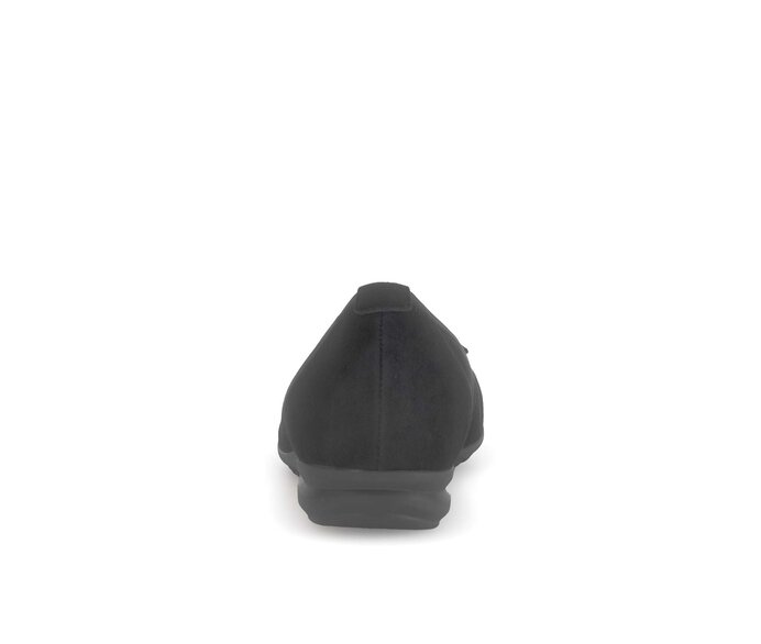 Gabor Damen  Sportliche Ballerina Schwarz - Rauleder
