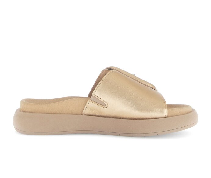 Gabor Damen  Pantolette Gold - Effektleder