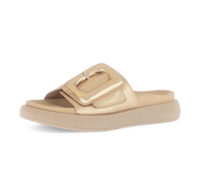 Gabor Damen  Pantolette Gold - Effektleder