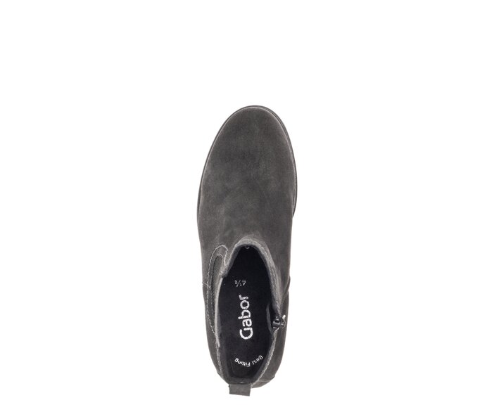 Gabor Damen  Chelsea Boot Grau - Rauleder