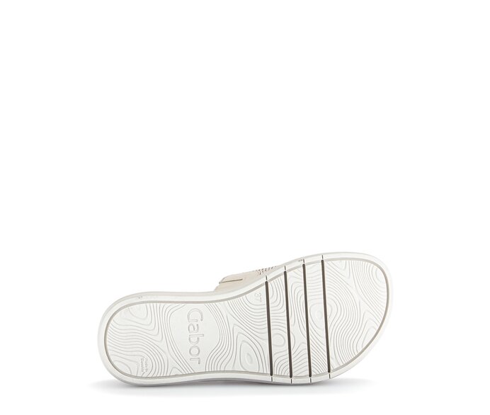 Gabor Damen  Pantolette Beige - Materialmix Leder/Lederimitat