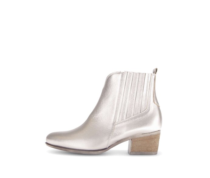 Gabor Damen Elegante Stiefelette Gold - Effektleder