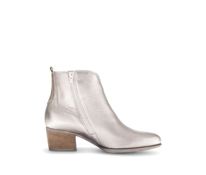 Gabor Damen  Elegante Stiefelette Gold - Effektleder