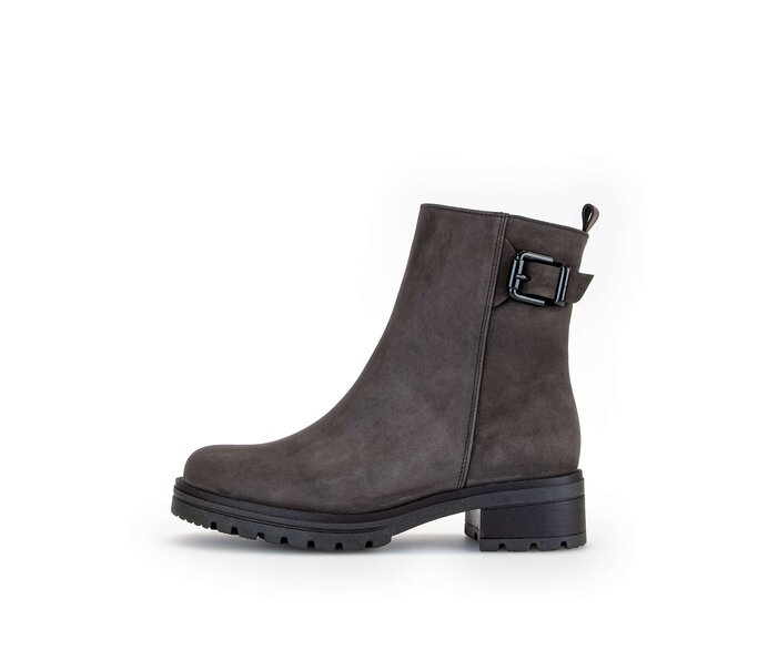 Gabor Damen Sportliche Stiefelette Grau - Rauleder