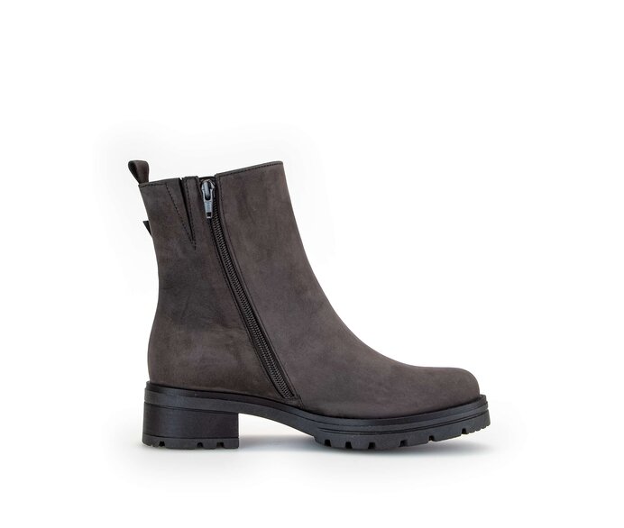 Gabor Damen  Sportliche Stiefelette Grau - Rauleder