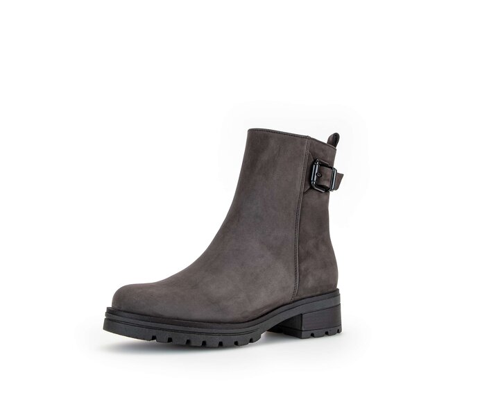 Gabor Damen  Sportliche Stiefelette Grau - Rauleder